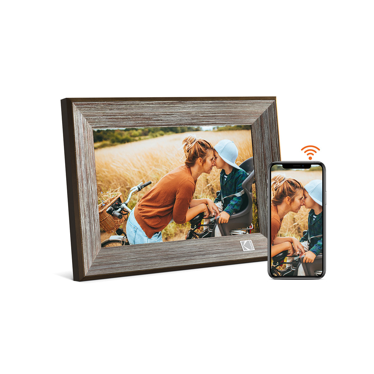 Kodak RCF-1013W 10” Wi-Fi Classic Digital Photo Wooden Frame