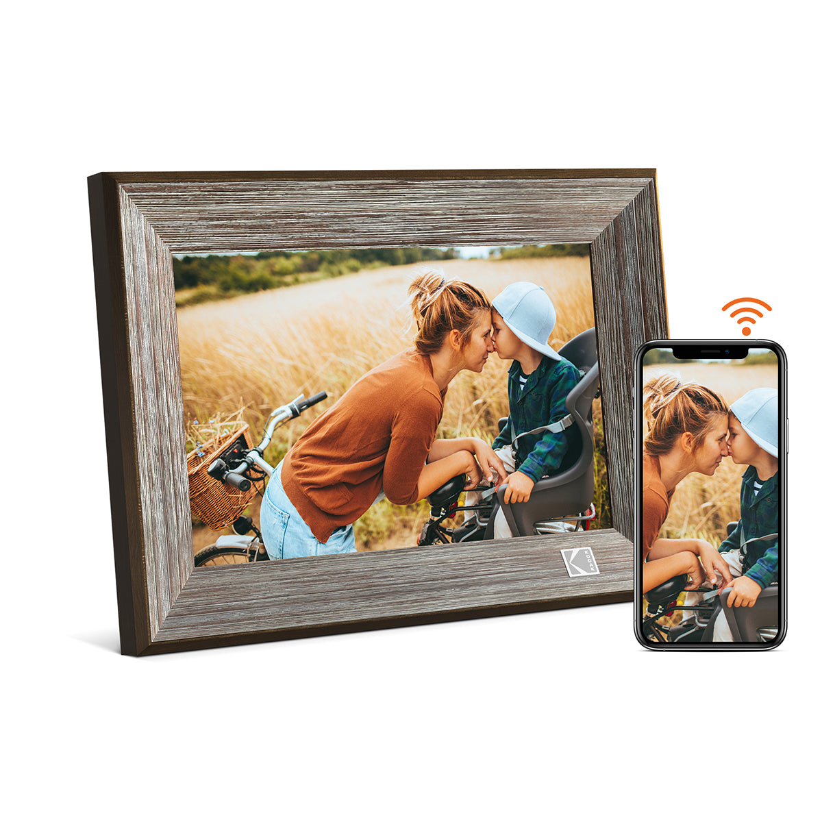 Kodak RCF-1013W 10” Wi-Fi Classic Digital Photo Wooden Frame