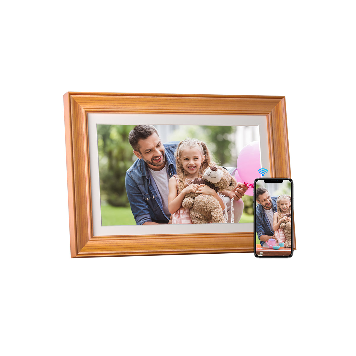 Kodak 14.1‘’ Smart WiFi Digital Picture Frame (Wood)