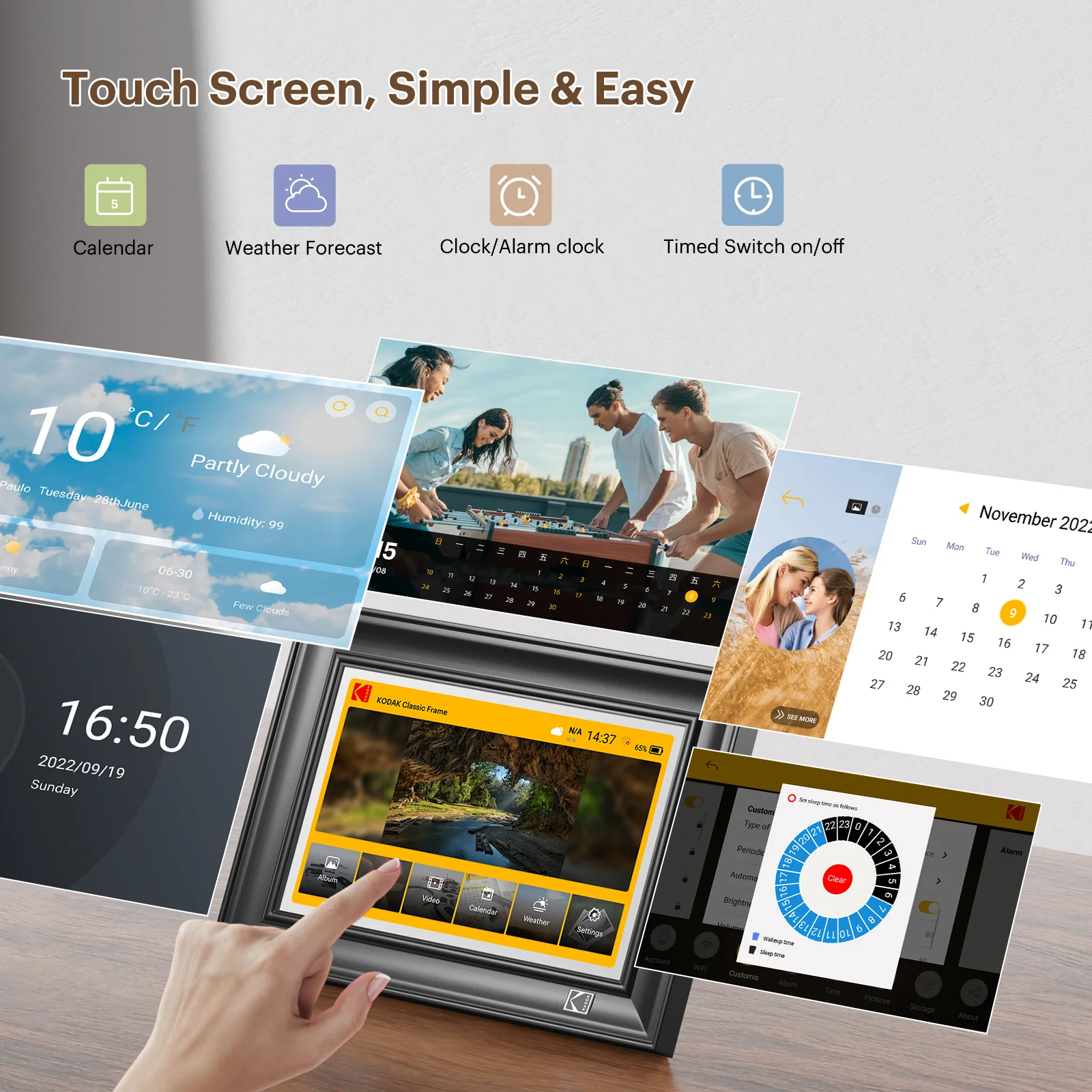 Kodak 10.1‘’ Touchscreen Digital Photo Frame 32GB  RWF-127