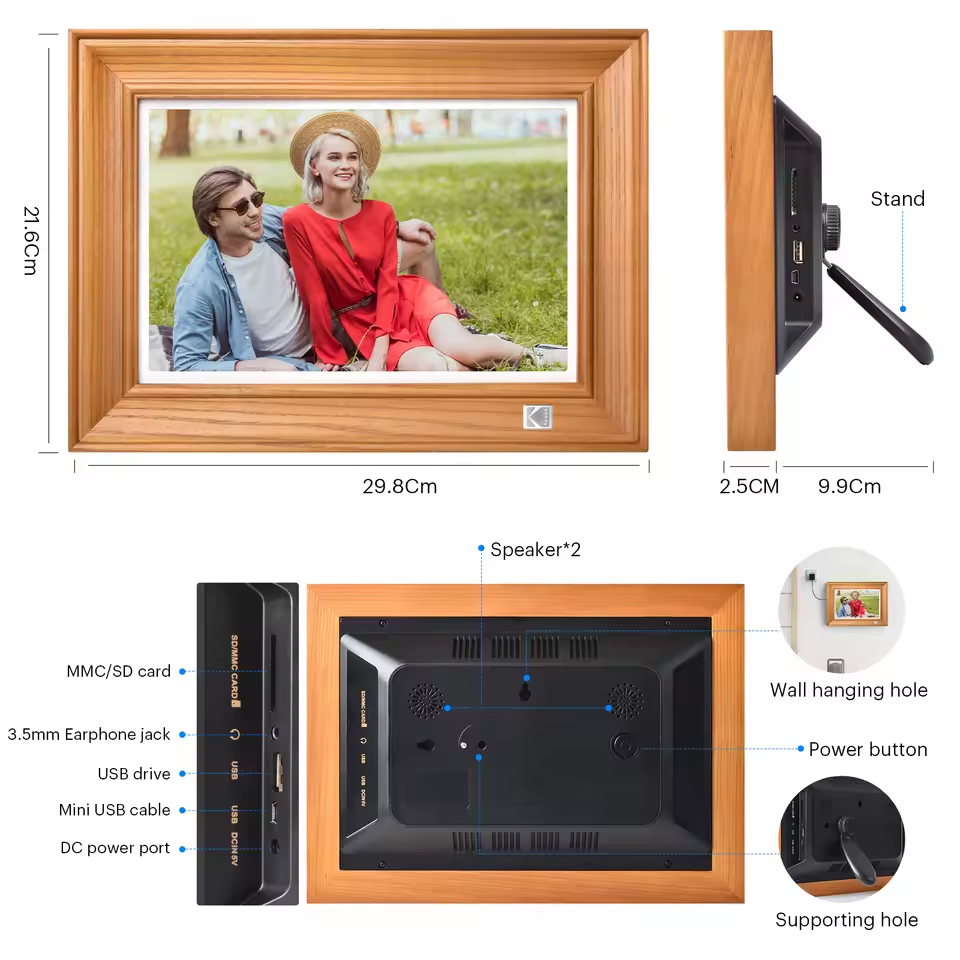 Kodak 10.1‘’ Touchscreen Digital Photo Frame 32GB  RWF-127