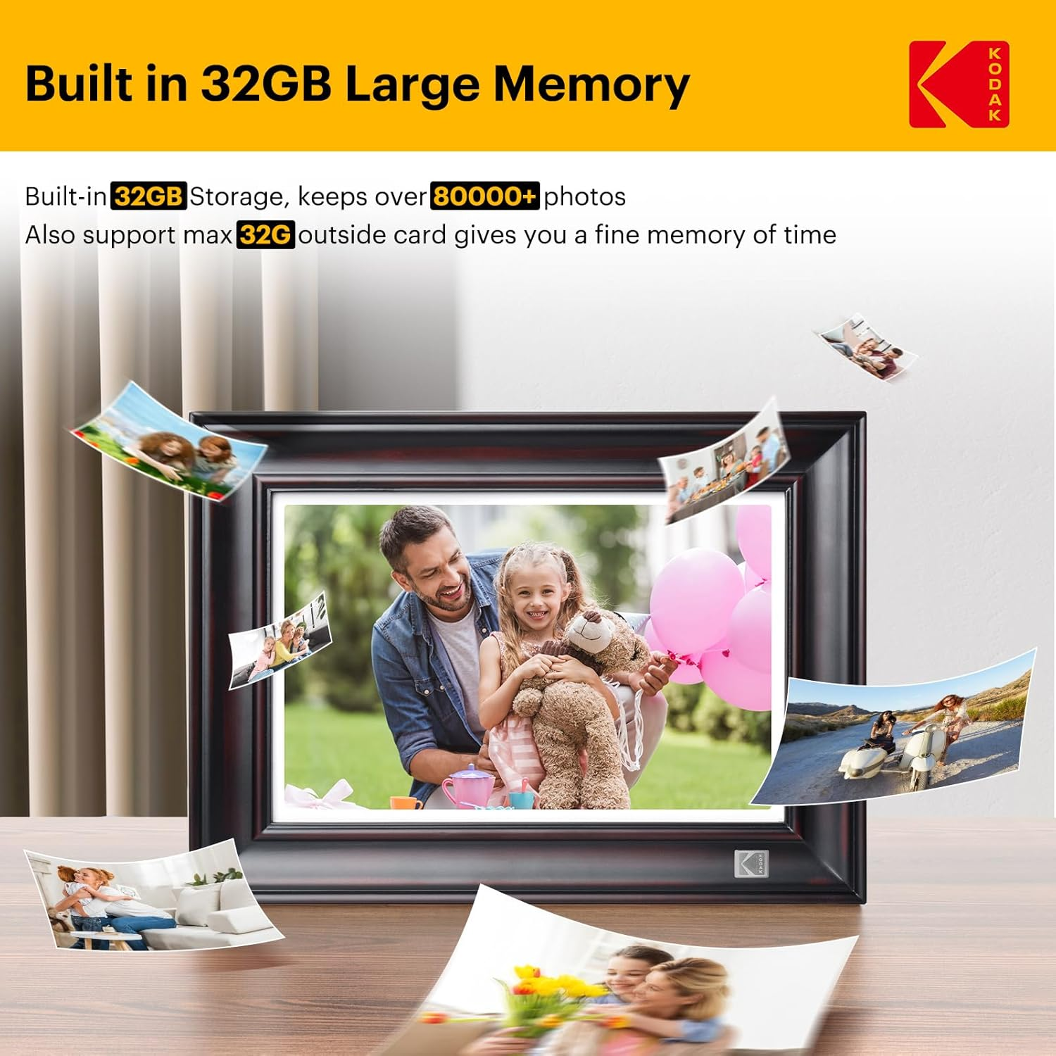 Kodak 10.1‘’ Touchscreen Digital Photo Frame 32GB  RWF-127