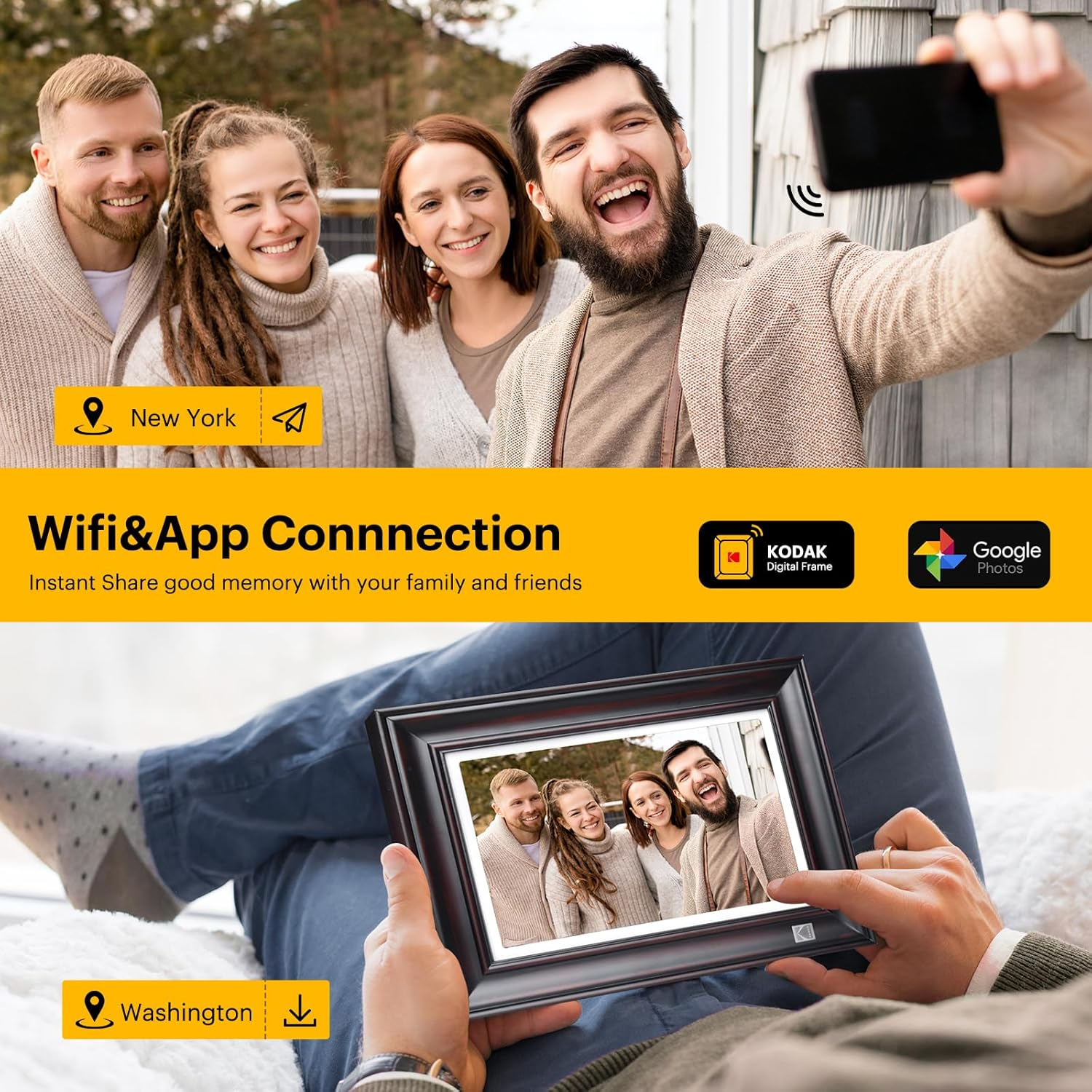 Kodak 10.1‘’ Touchscreen Digital Photo Frame 32GB  RWF-127