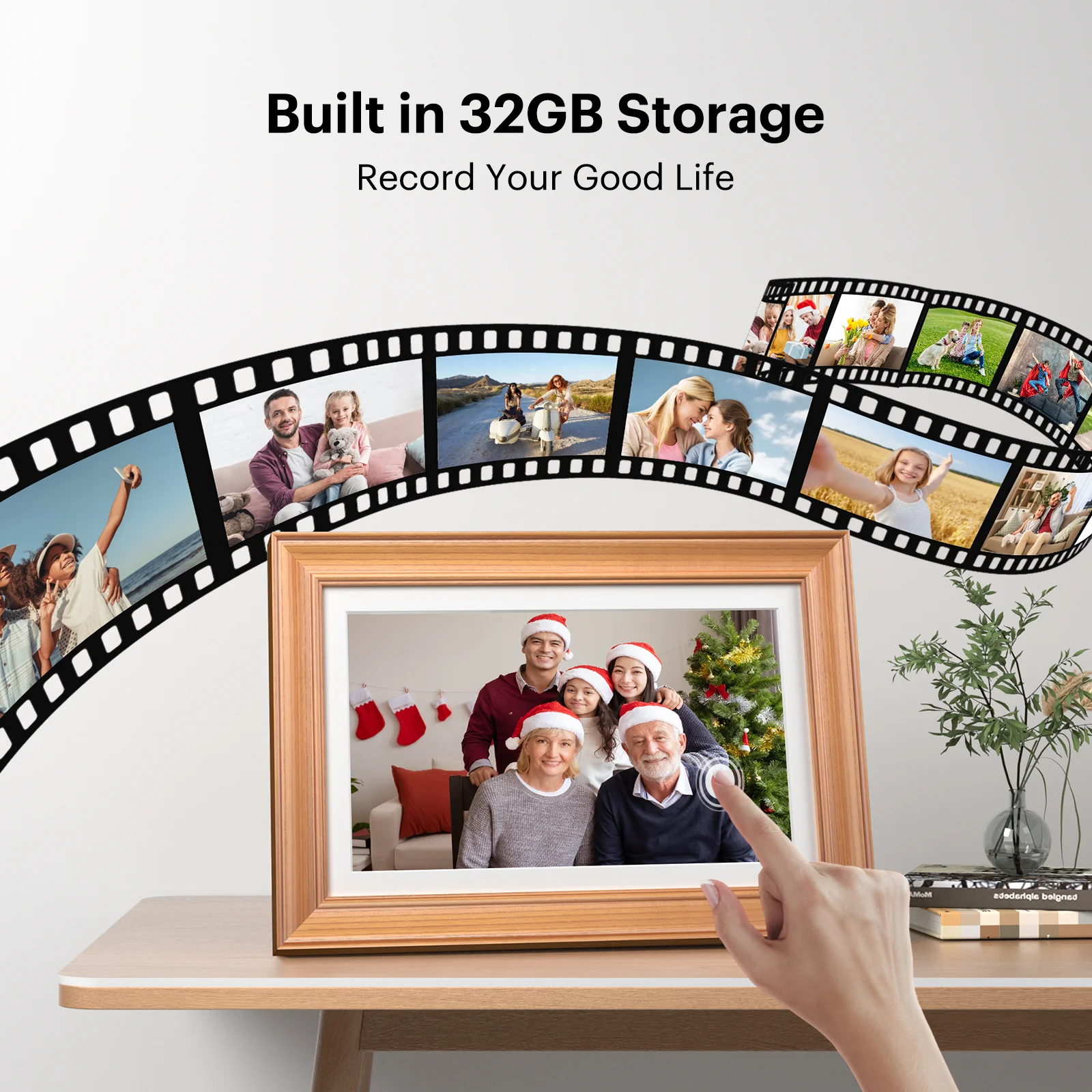 Kodak 14.1‘’ Smart WiFi Digital Picture Frame (Wood)