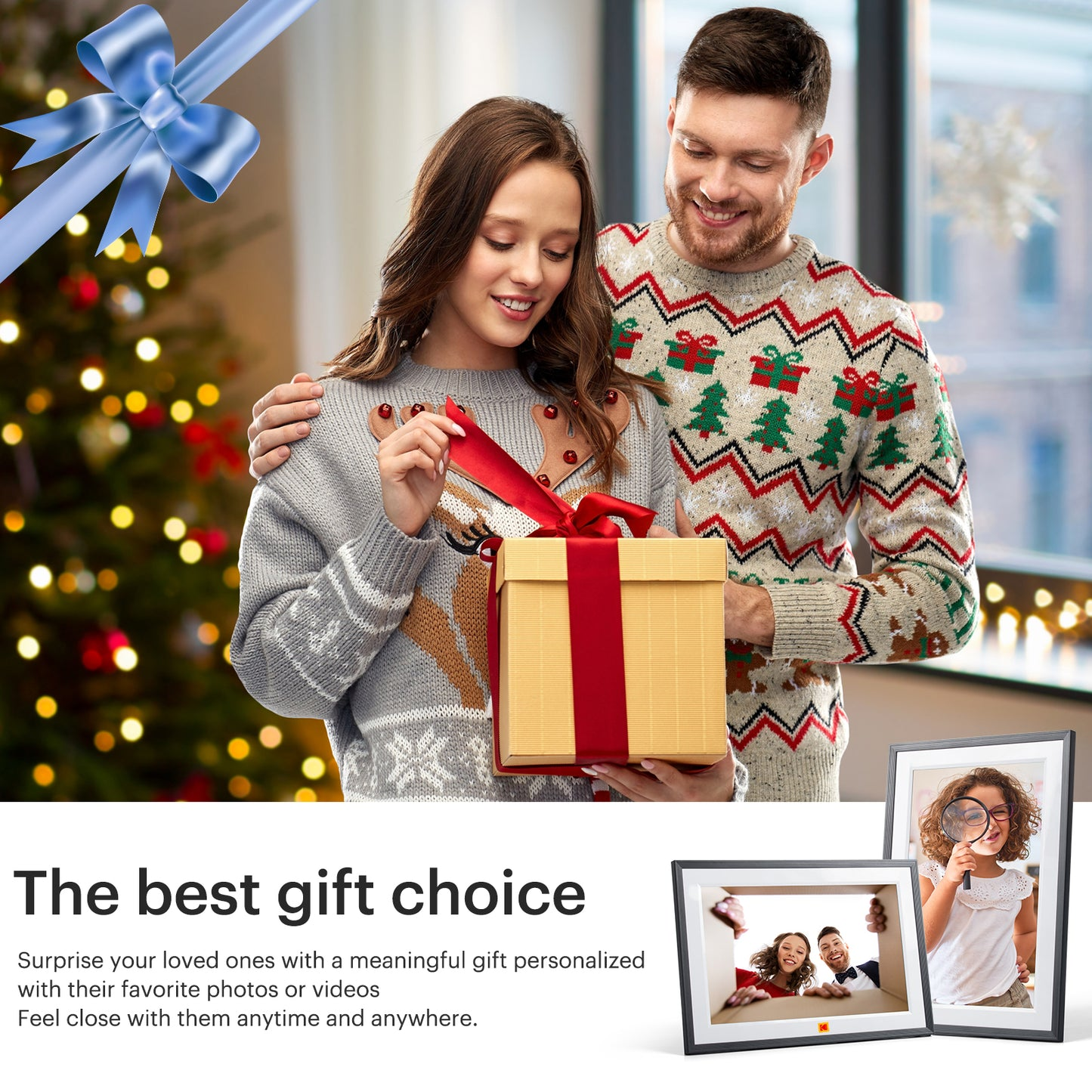 Kodak WiFi Digital Photo Frame 15.6-inch Large IPS Touch Screen