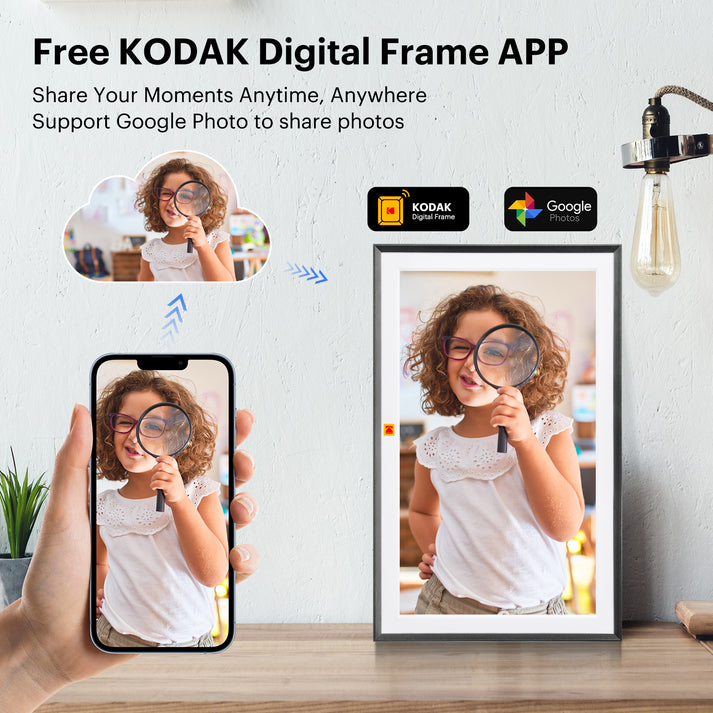 Kodak WiFi Digital Photo Frame 15.6-inch Large IPS Touch Screen
