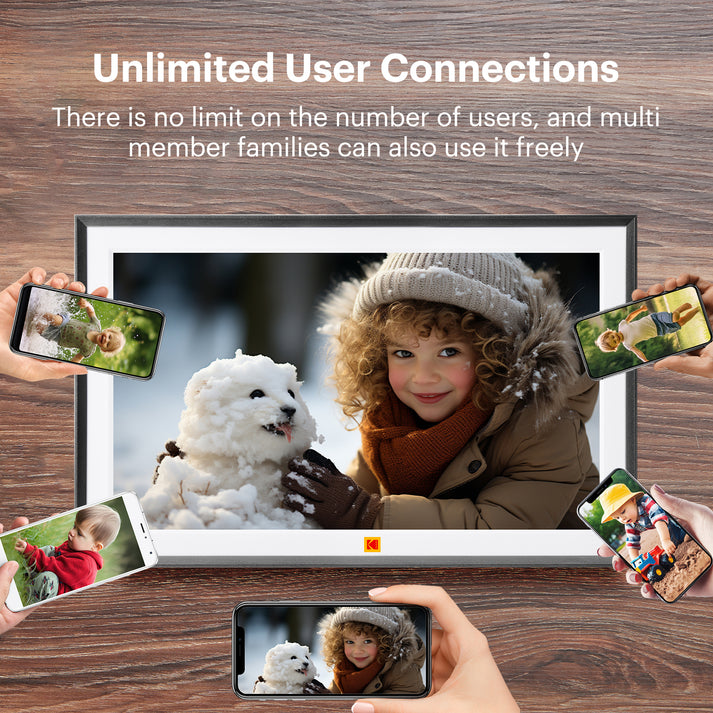 Kodak WiFi Digital Photo Frame 15.6-inch Large IPS Touch Screen