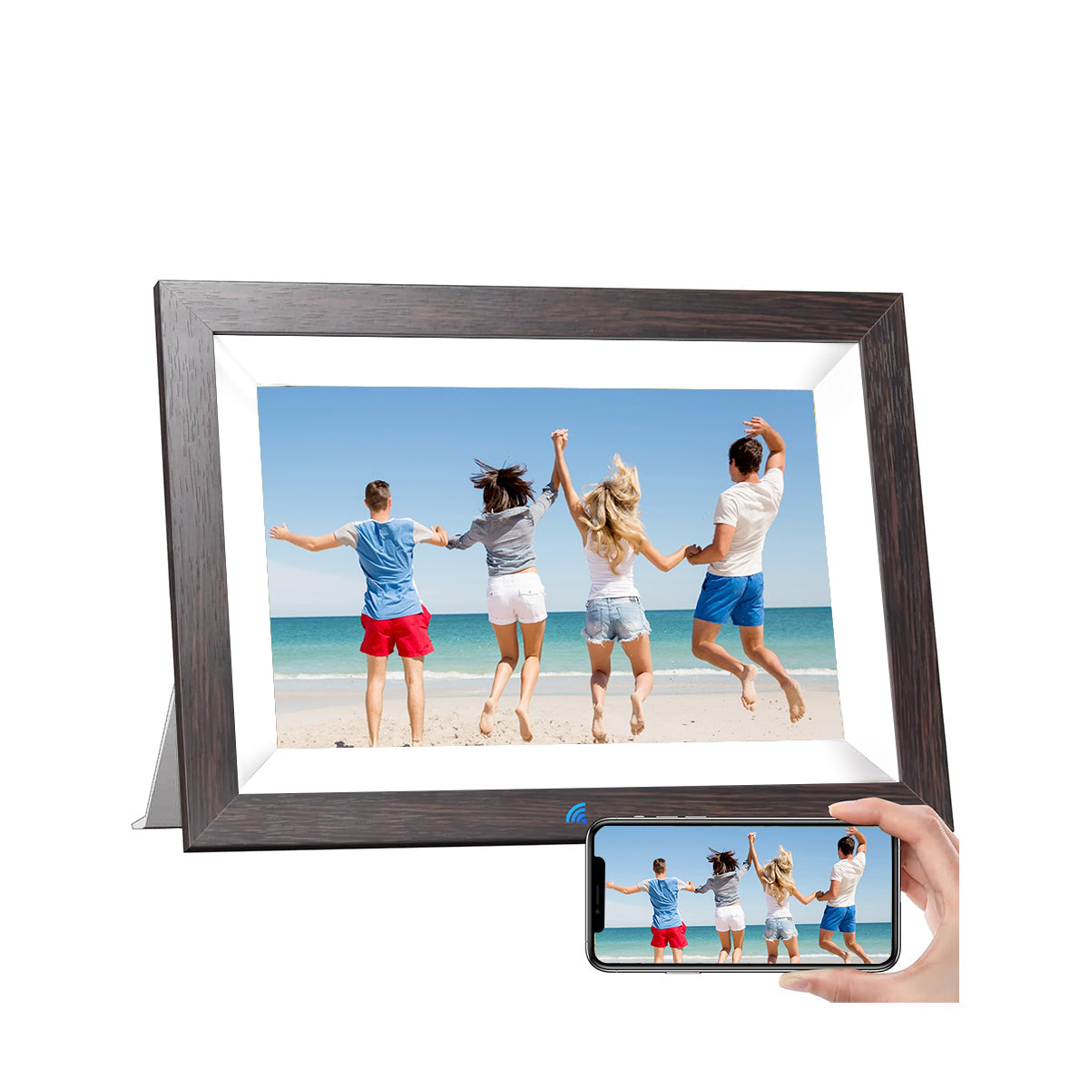 Kodak Wooden Digital Photo Frame 10.1‘’ HD IPS Touchscreen 1012w