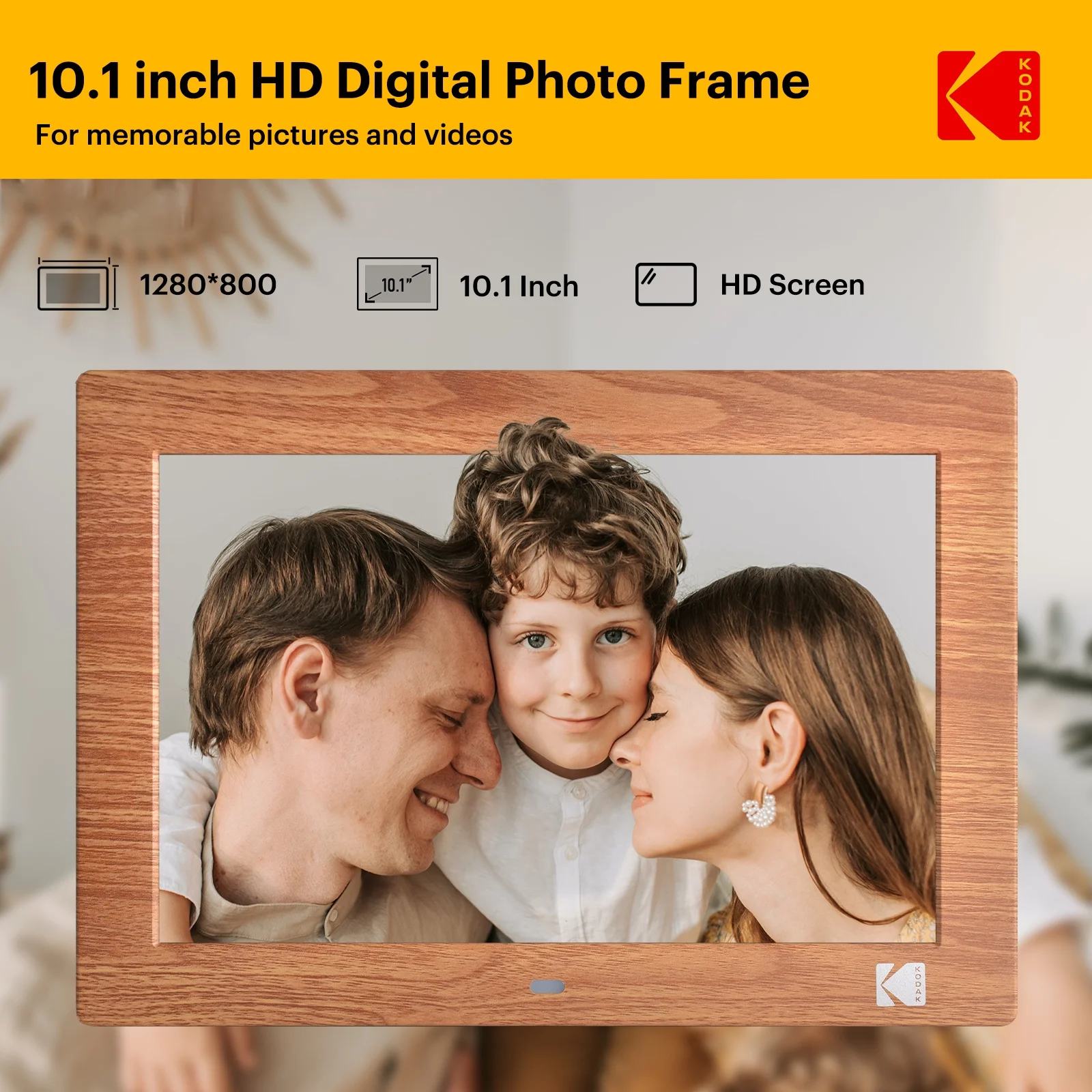 Kodak 10‘’ No WiFi Digital Picture Frame with Remote Control 1028C