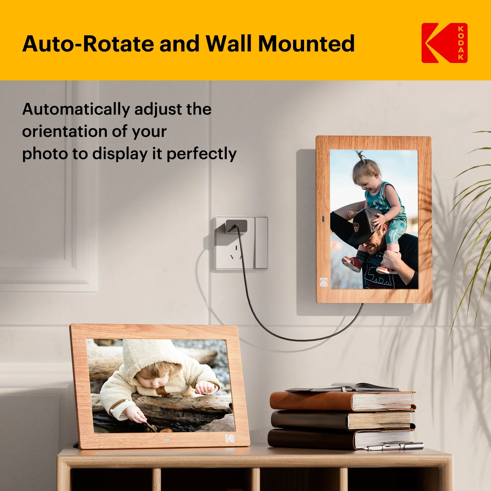 Kodak 10‘’ No WiFi Digital Picture Frame with Remote Control 1028C